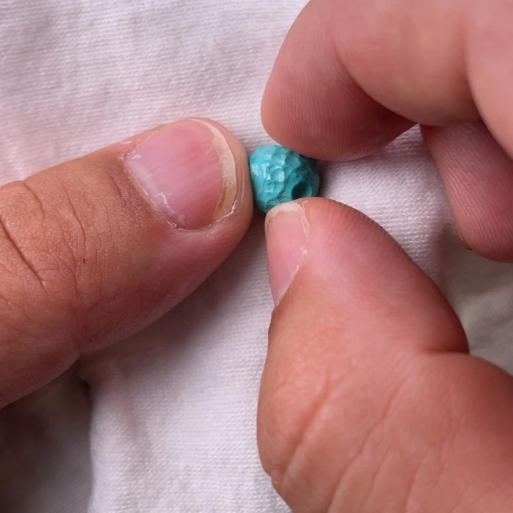 直径10蓝绿色星球珠子