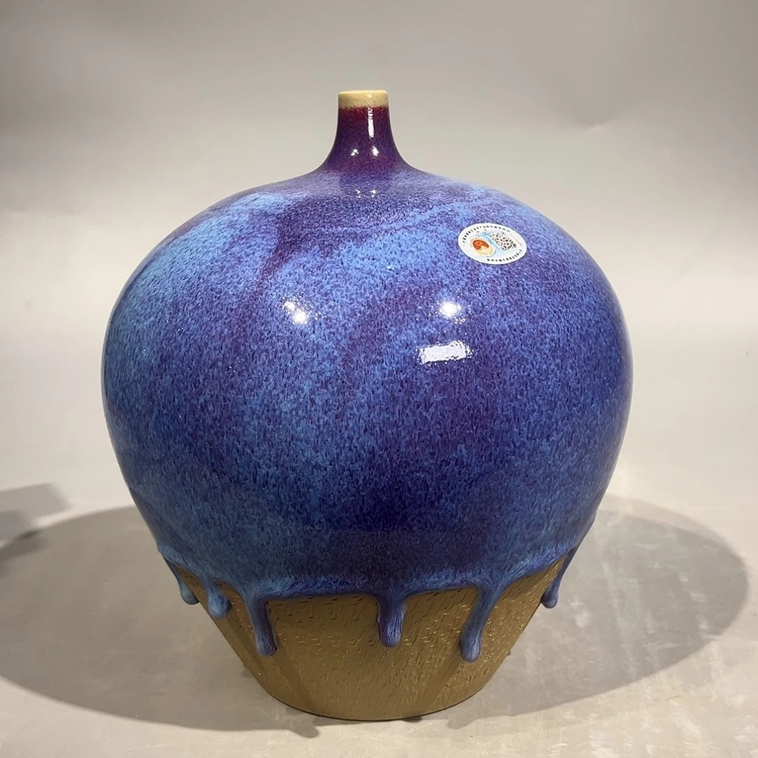 墨***渊瓷片锦丰源钧窑柴烧作品