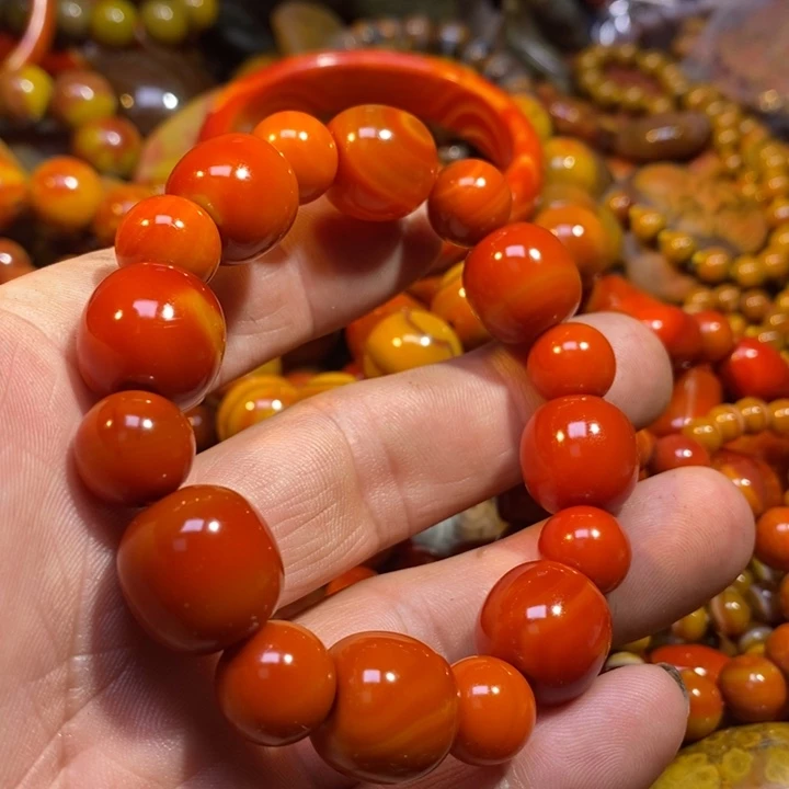 玛瑙/玉髓手链未镶嵌清*