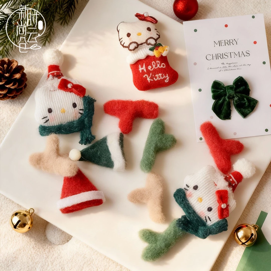 圣诞节精致卡通圣诞老人插卡玩偶毛绒毛毡氛围花店花束花艺包装