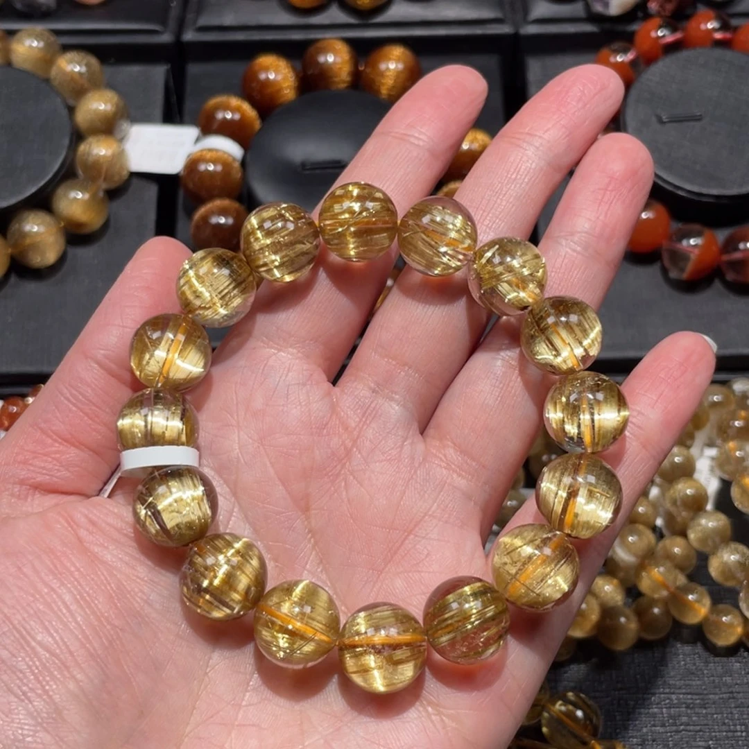 水晶未镶嵌手链钛晶14mm