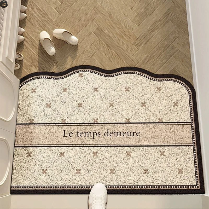 轻奢时尚家用防滑入户门垫丝圈进门地垫耐脏免洗地毯门内玄关地垫