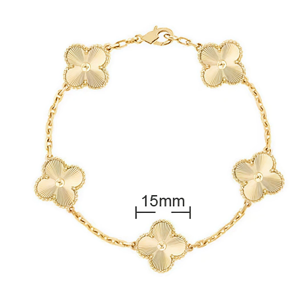 镭射四叶草手链设计轻奢气质 8027