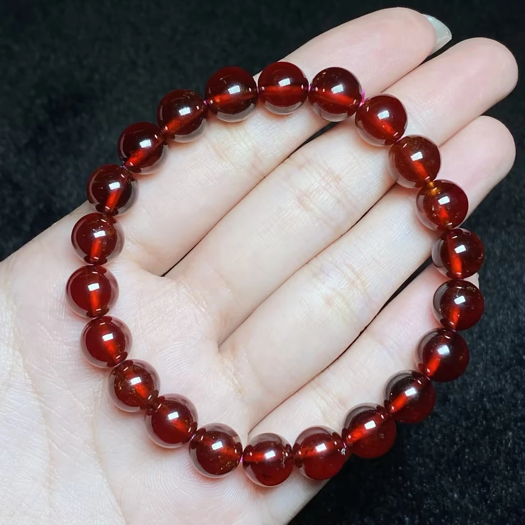 【小北好物】石榴石圆珠手串约9mm+【多样性发一件】 QL01X1391