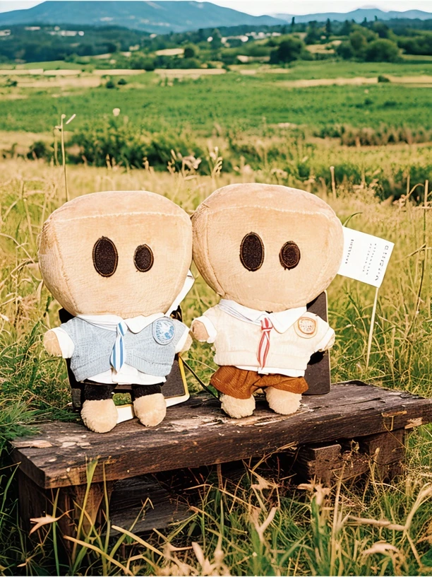 dsp玩偶学院风绅士小D衣服薛之谦纸袋人娃衣变装花朵毛绒天外来物