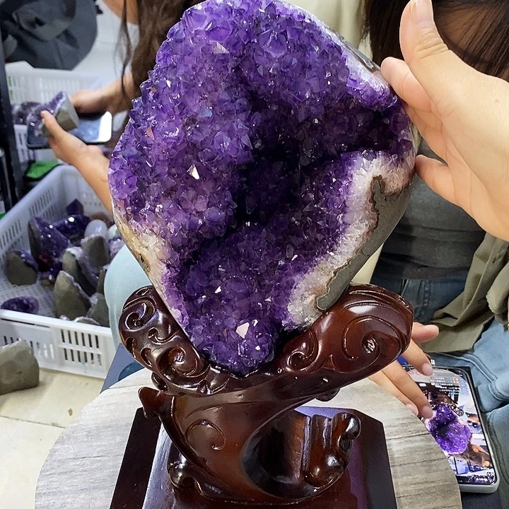 摆件未镶嵌紫晶莹
