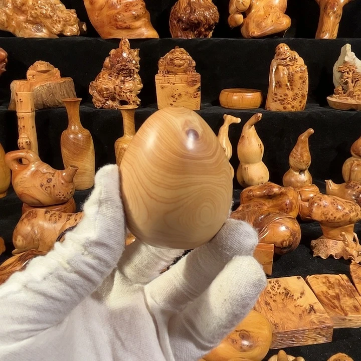 柏木（崖柏）网*崖柏 手工制作 鸡蛋