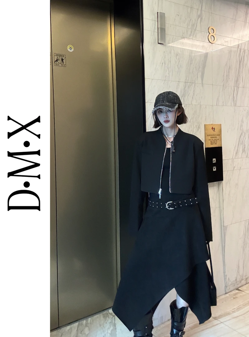 【杭州晨晨】酷飒风长袖夹克短款外套