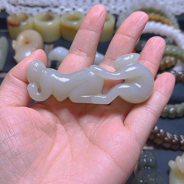 和田玉未镶嵌吊坠(不含链)认**实