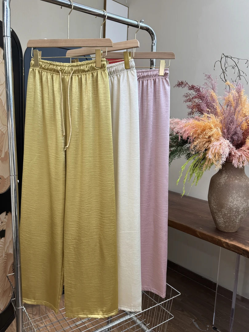 【华月裤】夏季新款国风阔腿裤女松紧腰显瘦百搭新中式高腰