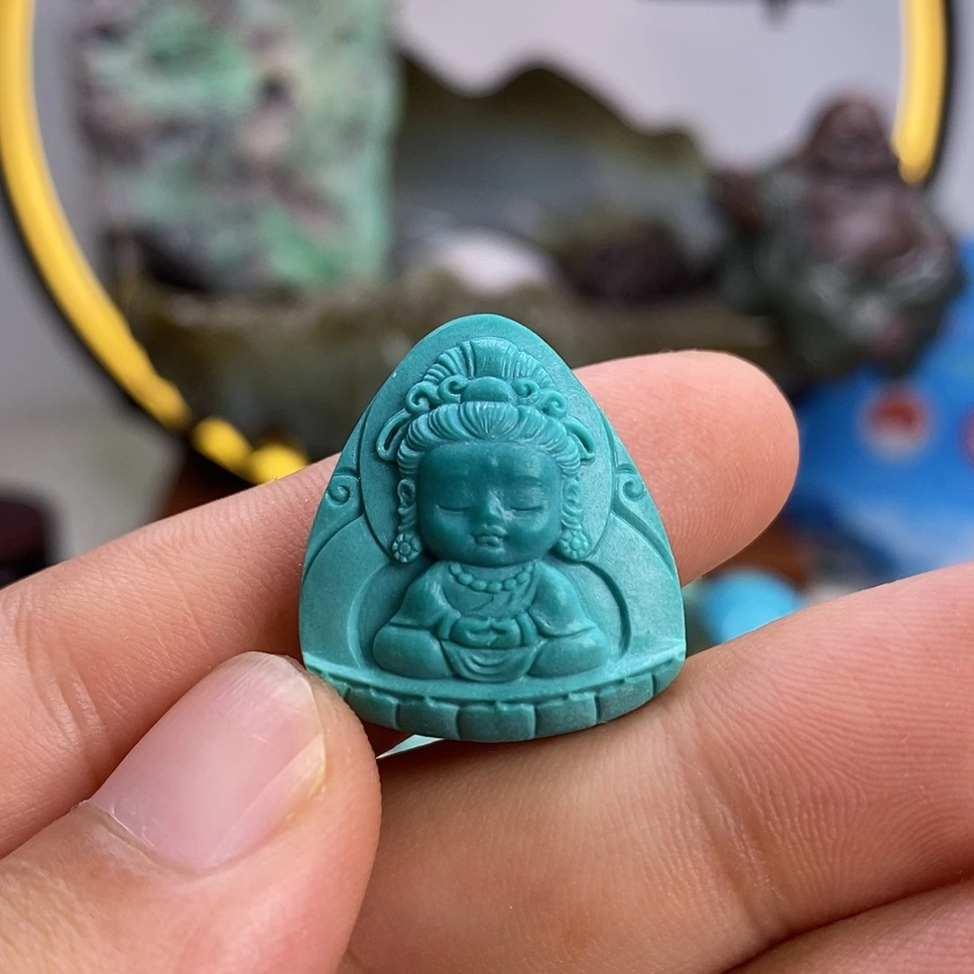 未镶嵌绿松石珠宝奇石