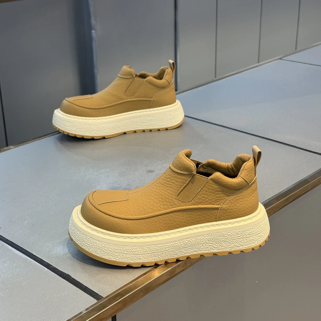 男鞋冬季新款一脚蹬保暖软底舒适百搭潮流休闲单棉男鞋