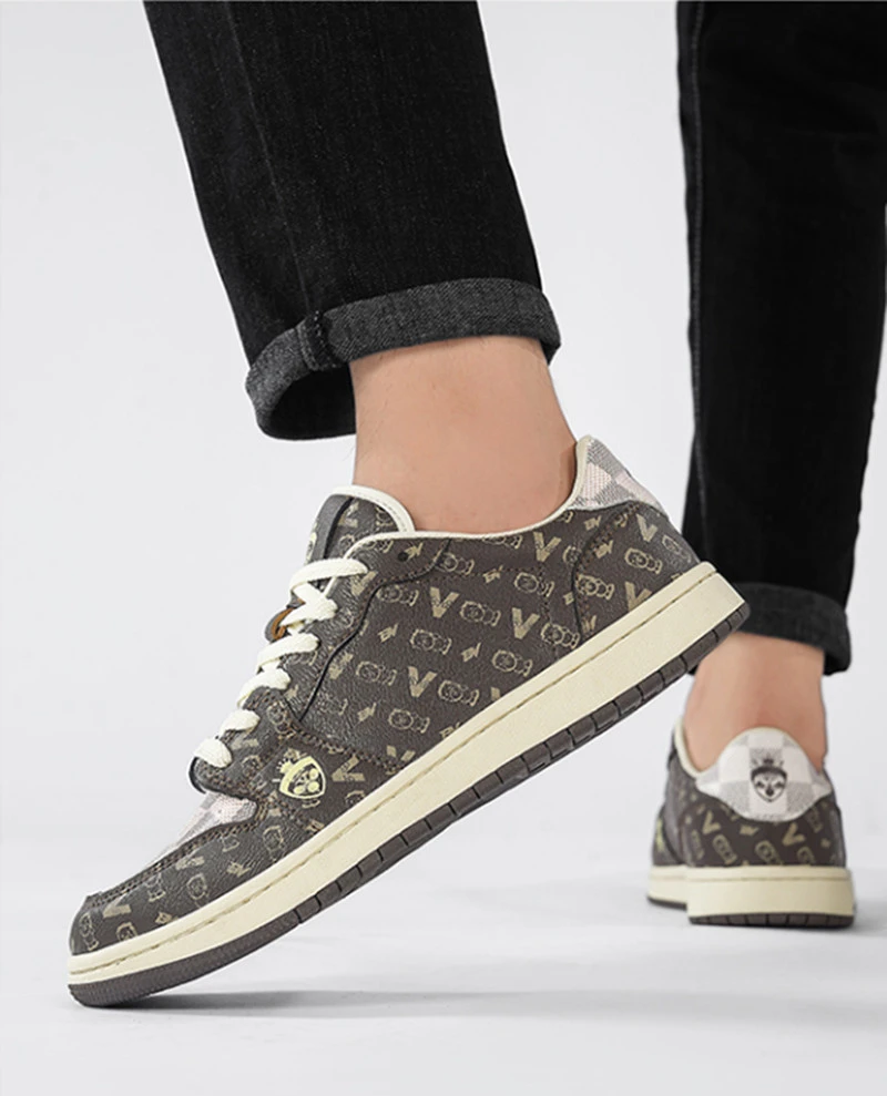 GOLFMAMBA曼巴复古时尚百搭舒适休闲低帮板男鞋鞋子9825