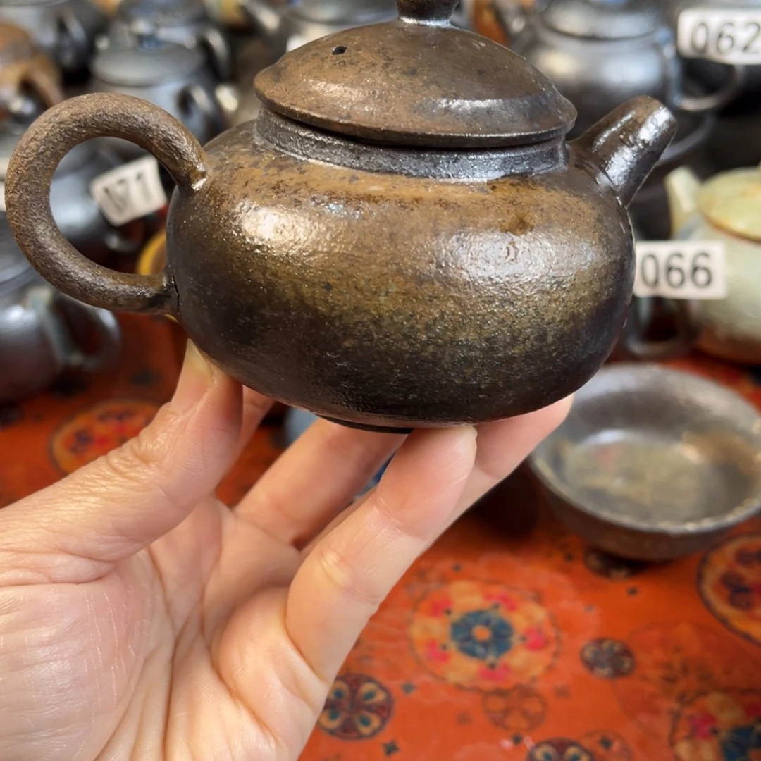 柴烧茶器主人杯杯柴烧瑕