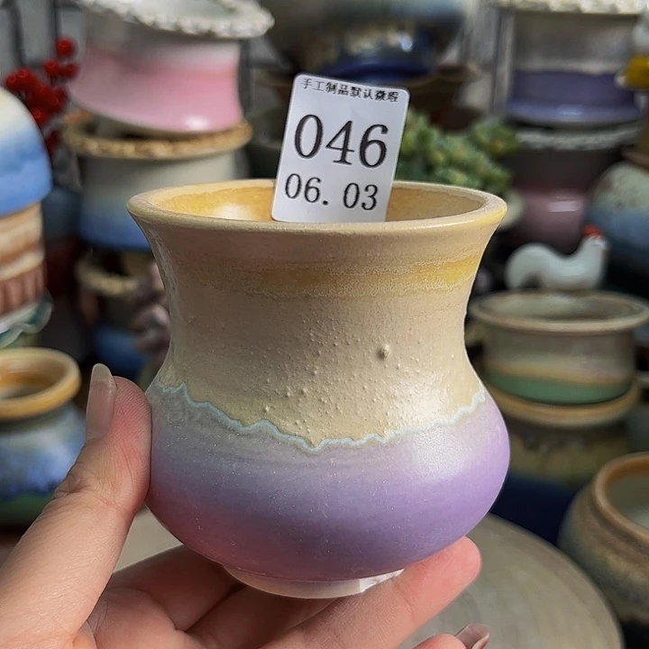 摆件景德镇陶瓷手工制作口7高8