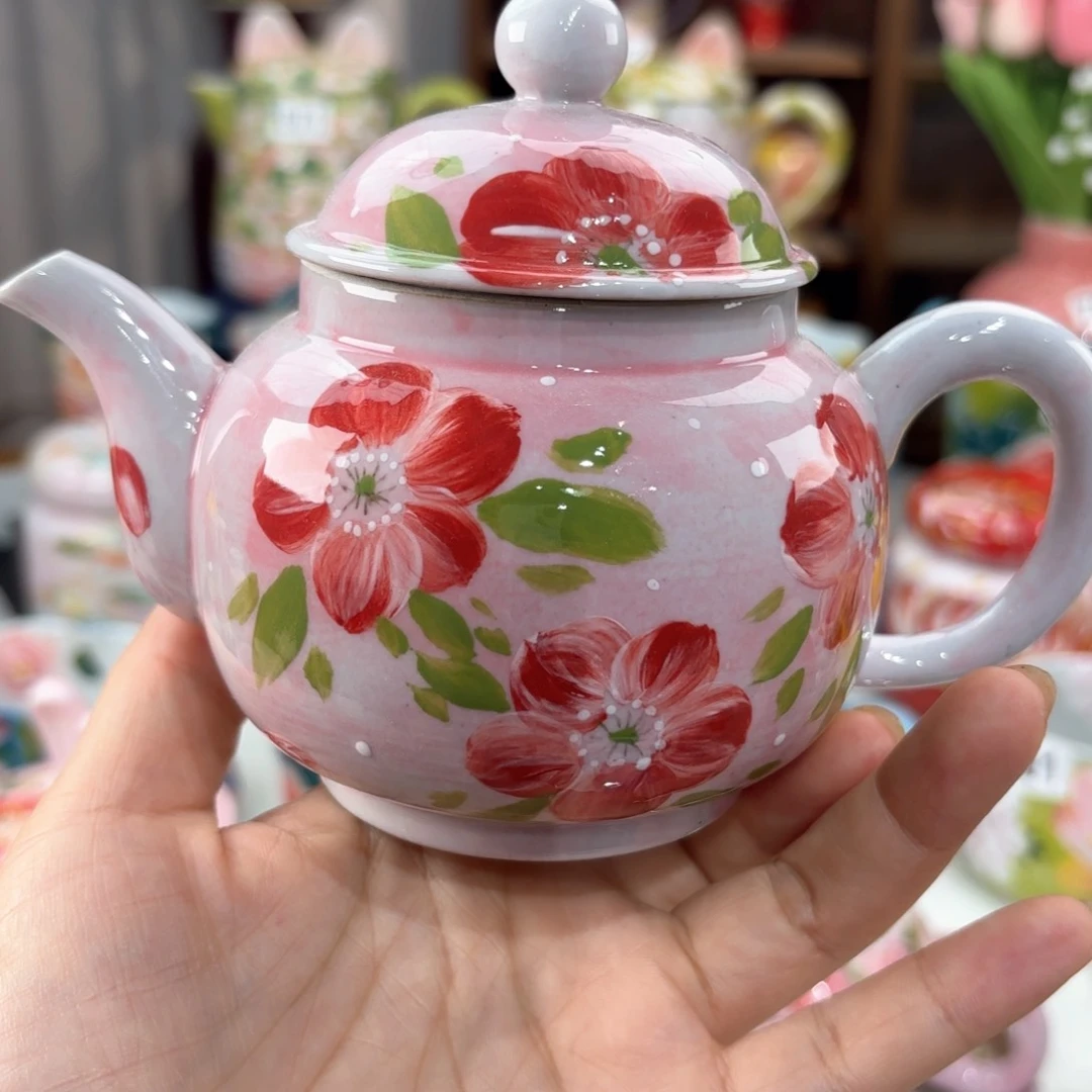 景德镇手绘高温釉下彩陶瓷茶具