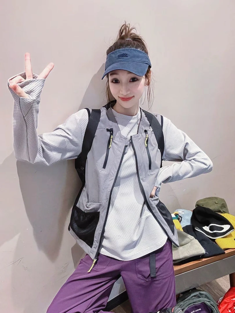 【蛋蛋】八口袋超复杂！早春男女款多功能运动马甲/防风透气叠穿背心