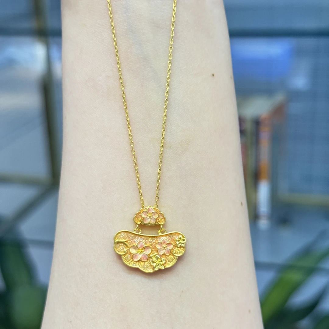 阿敏专属-G/Z【梅花珐琅套链】足金999精工5G（168/0）