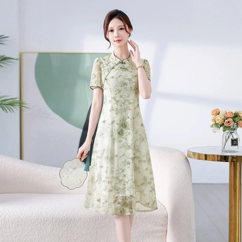 【210-229】2025夏季新款时尚气质收腰连衣裙