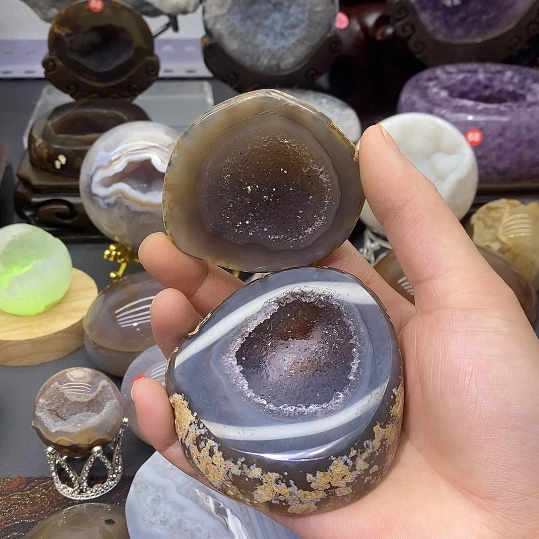 摆件未镶嵌紫晶聚宝盆