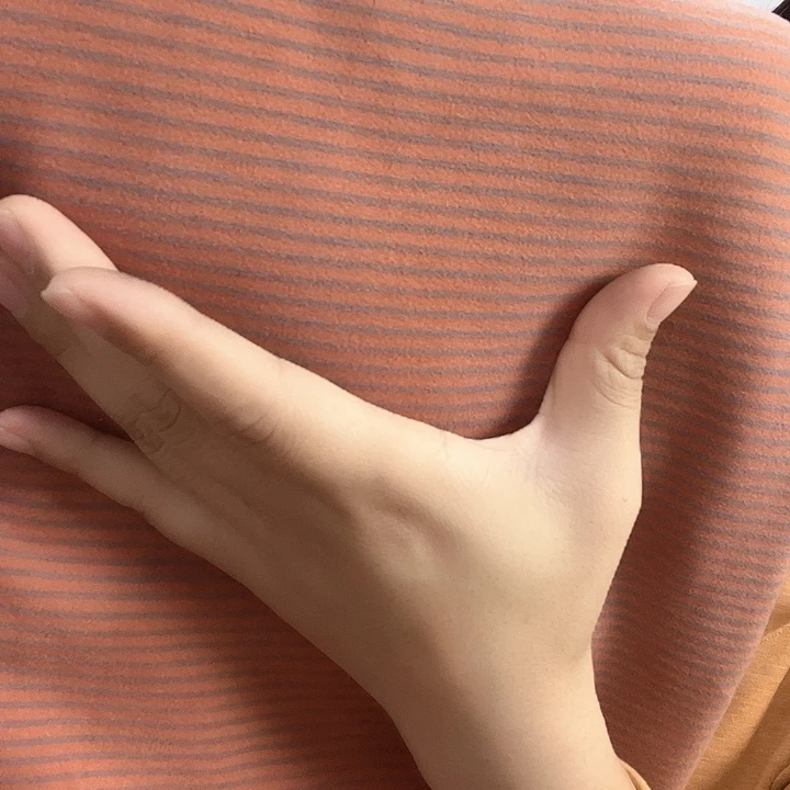 绿色条纹加厚奥绒