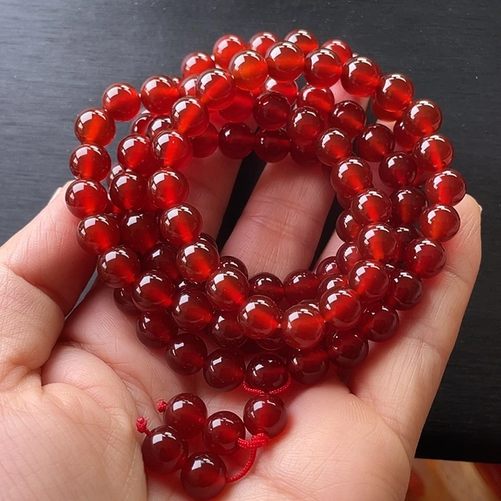 玛瑙/玉髓未镶嵌手镯8的佛珠