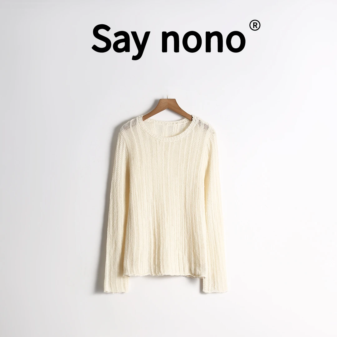 懒猫nono│Saynono 休闲柔和＿复古全毛松软毛衣针织衫 /SYQQ3112