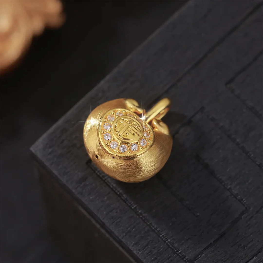 【卡奢珠宝】18K金福气满满小胖福 卡14X11mm 配件自由DIY
