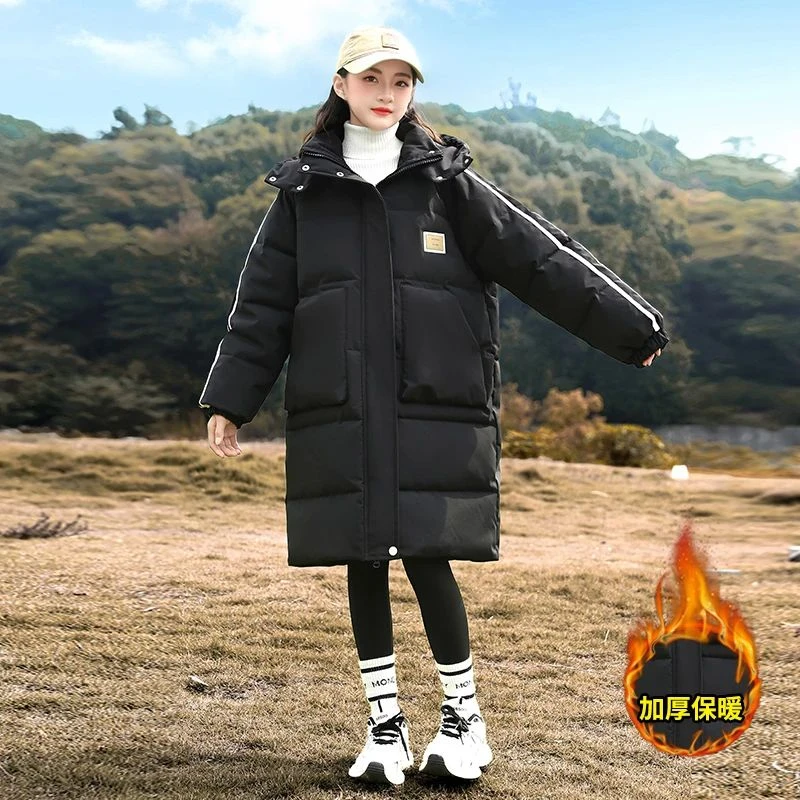 女童棉服冬季2025新款儿童洋气加厚学生女孩棉衣大童冬款休闲棉袄