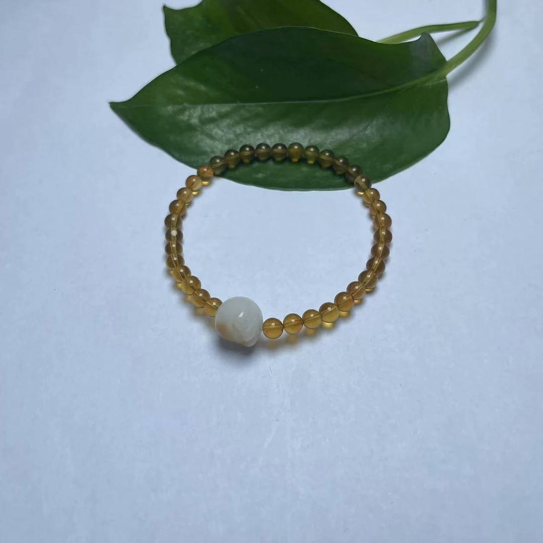 【珠宝精选联盟】时尚女士血蜜猫爪DIY手串D2007