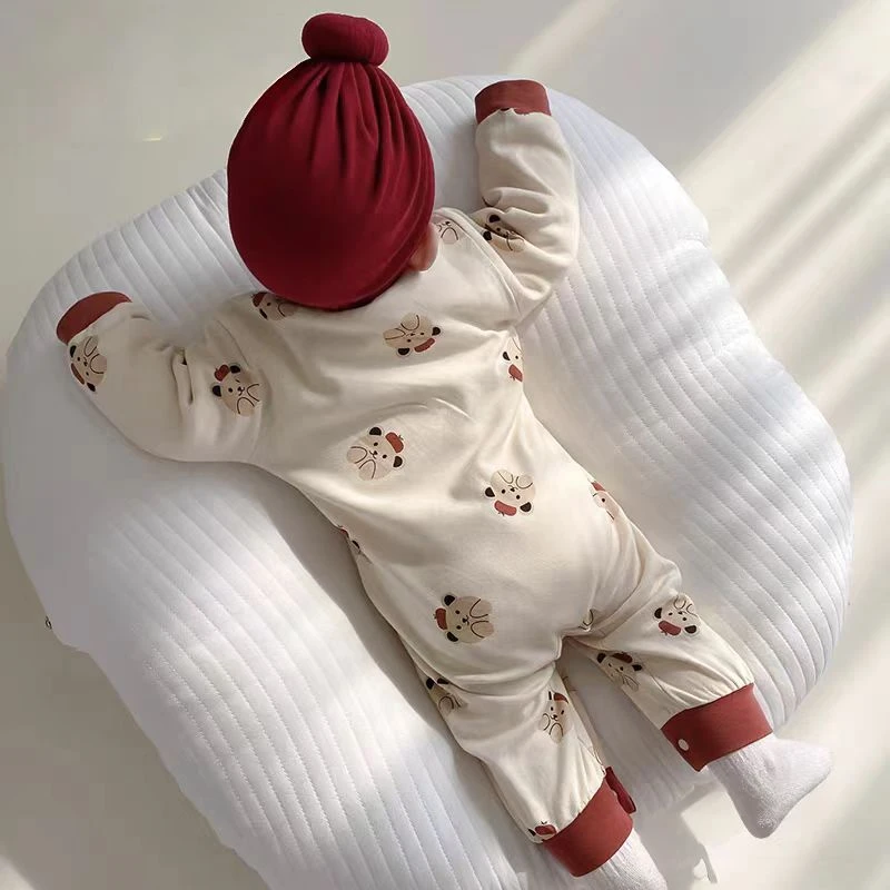 （扣码专用101-200）福利款新生儿冬款无骨纯棉连体衣宝宝衣服