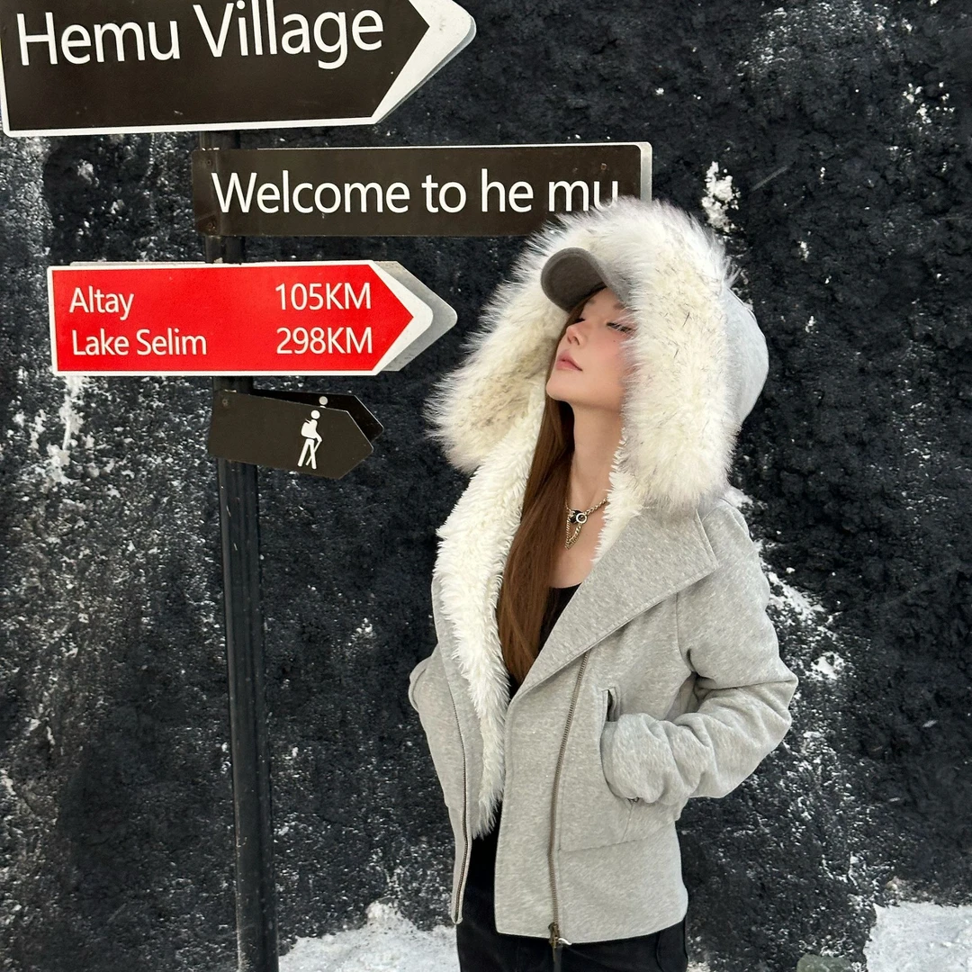 【艺艺推荐】【冰岛来信】秋冬新款重工内满毛毛领立裁外套S143 L187