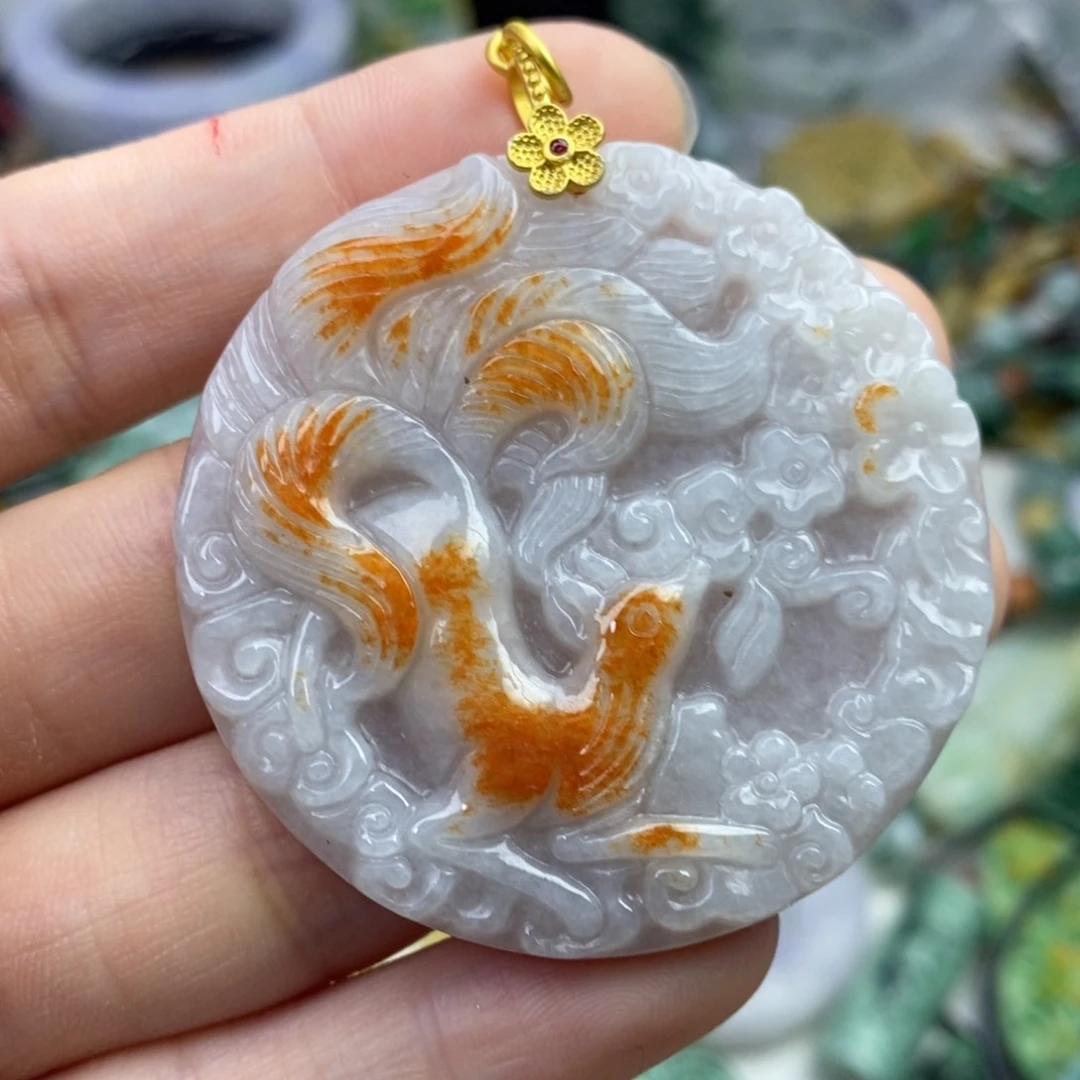 翡翠未镶嵌颈饰吊坠