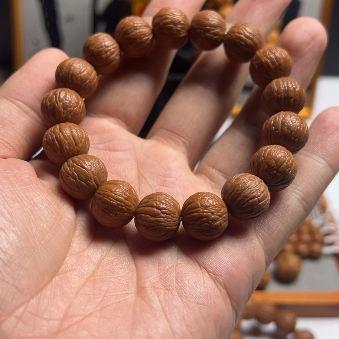 猴头核桃手串全品凤羽精打底尺寸1314+