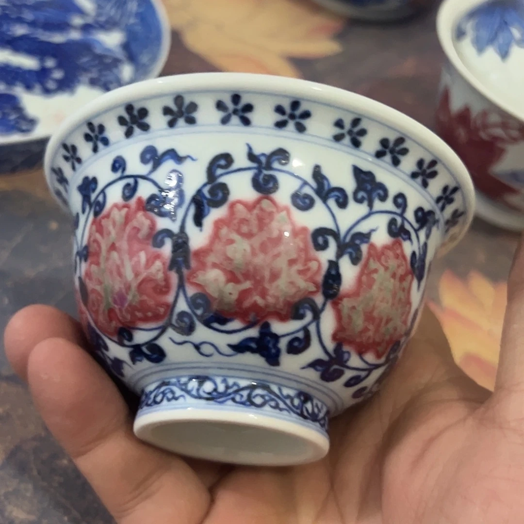 摆件景德镇手工手绘微瑕