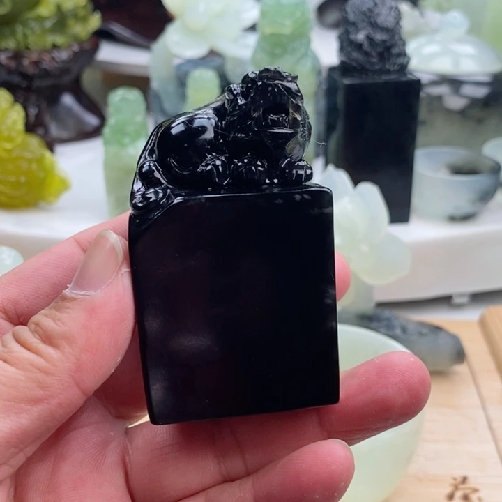 岫玉四大名玉手把壶60cc未镶嵌薛*