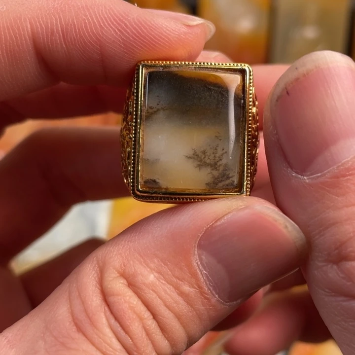 石英质玉（黄龙玉）颈饰未镶嵌