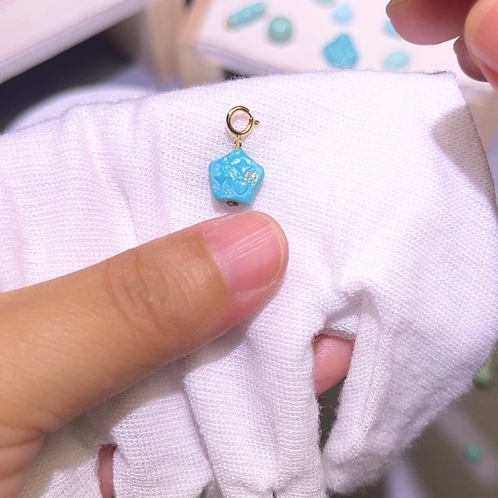 绿松石未镶嵌珠宝半成品