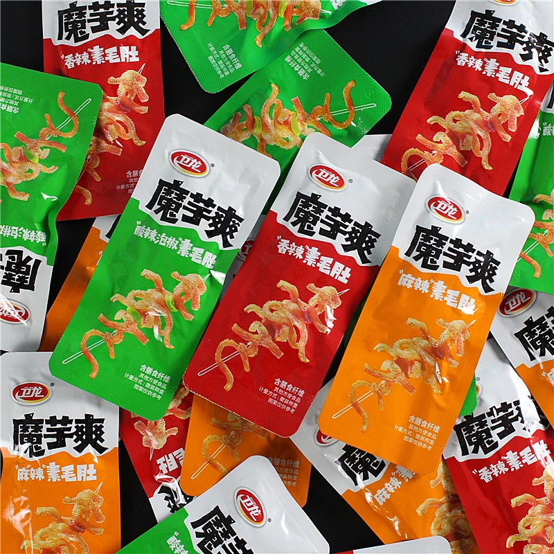 卫龙魔芋爽混合素毛肚散装麻辣魔芋丝网红追剧休闲零食辣条