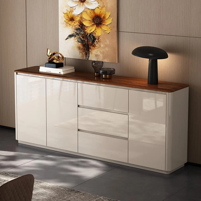 轻奢高级感餐边柜一体靠墙储物柜简约现代酒柜客厅茶水柜简约现代