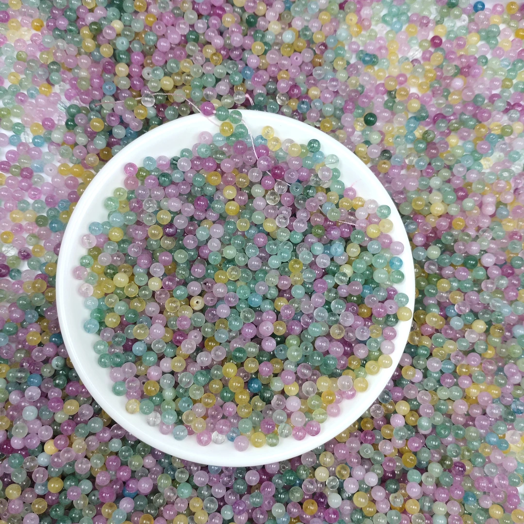 散珠W2525  彩虹碧玺4MM*60颗