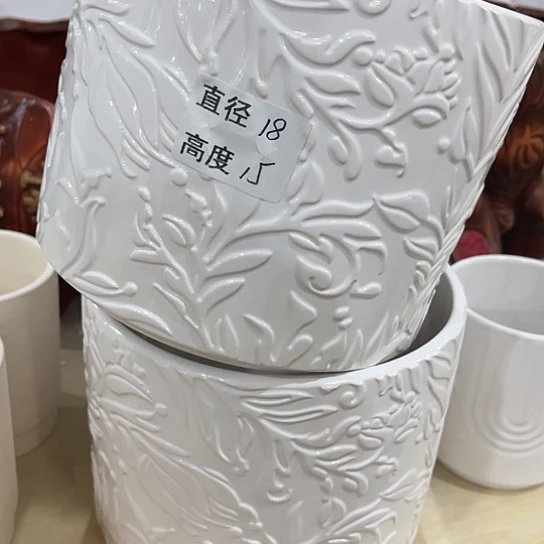 多肉绿植陶瓷花盆9.9包邮，有孔