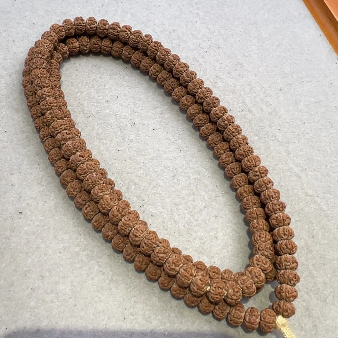 ****子吊坠金刚菩提定制凹底梅花108、7+