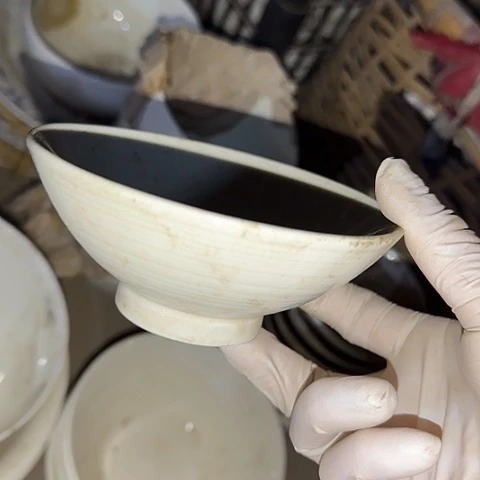 瓷片国营厂库存微瑕11.5厘米