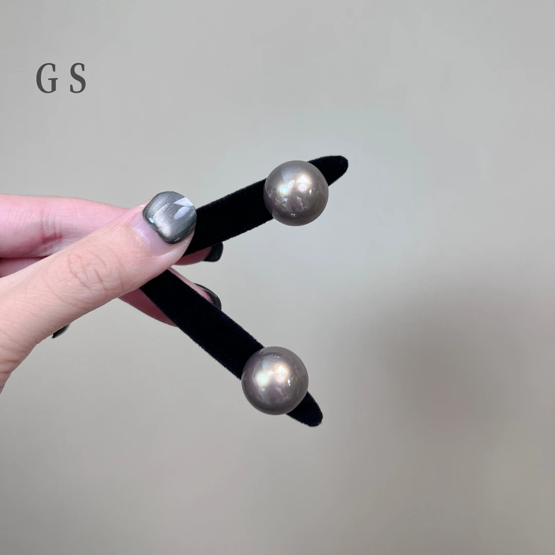 韩版气质植绒少女风边夹发夹温柔简约后脑勺百搭碎发刘海夹对夹