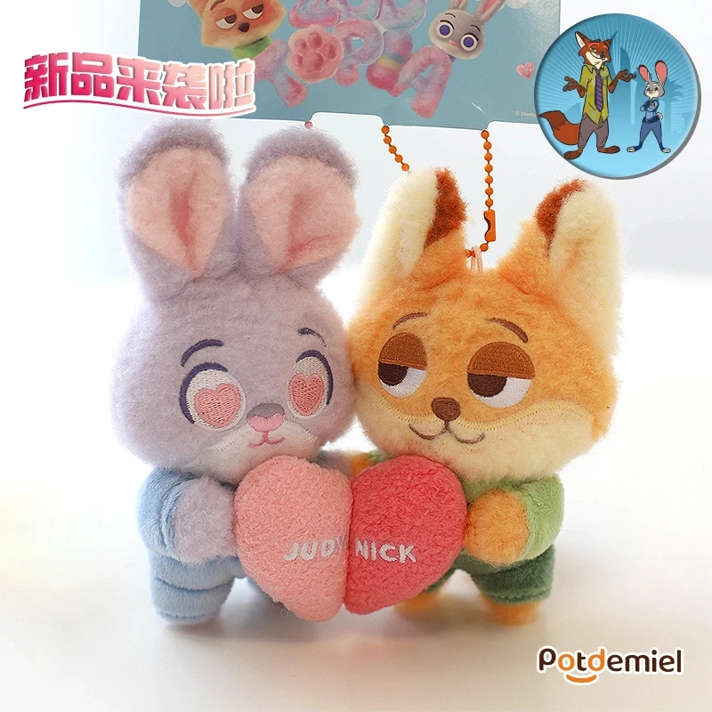 【现货现发】potdemiel正版迪士尼朱迪尼克告白磁吸情侣挂件饰