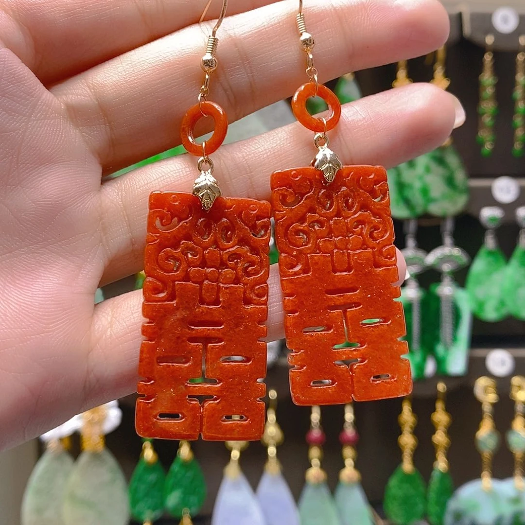 未镶嵌翡翠耳饰翡翠