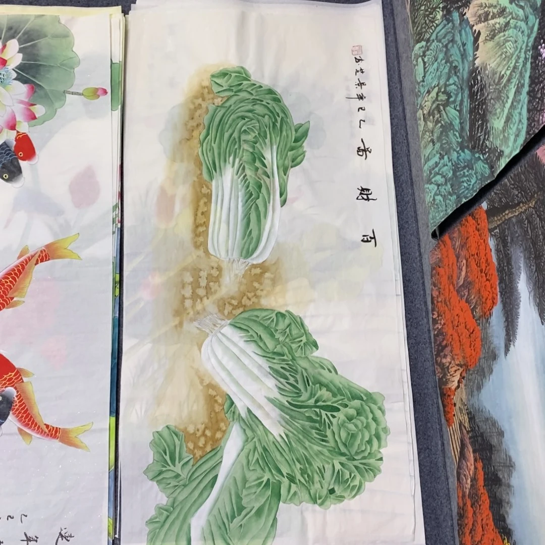 国画尺寸100✖️50三尺工笔手绘画