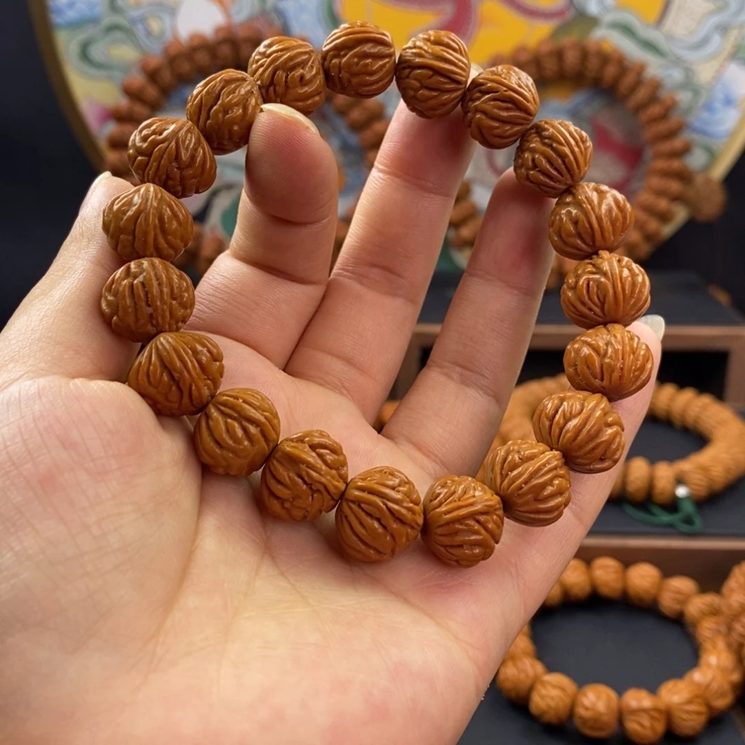 桃核手串龙纹桃核小金蟾