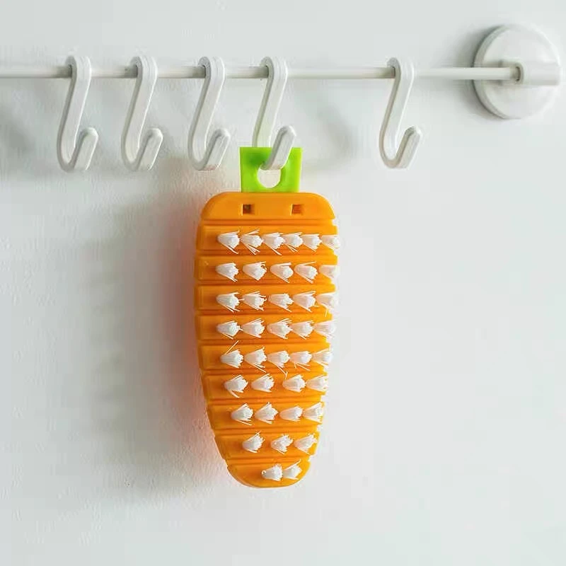 日本进口胡萝卜刷果蔬清洁刷洗菜水果刷黄瓜土豆蔬菜软毛刷厨房刷